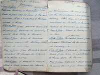 Thomas Mathers' diary entry for 1 January 1918. Courtesy: Mathers family [ JPG ]