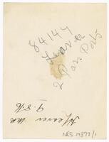 Reverse of portrait of Dr Harry Leaver [ jpg ]