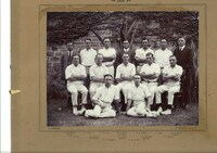 RAC 1915 Cricket Team - EG Padman, Back Row, Far Left [ jpg ]