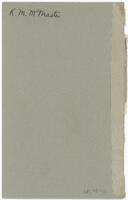 Reverse of portrait of Dr Robert Maxwell McMaster [ jpg ]