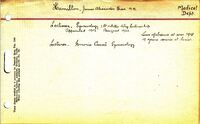 James Alexander Greer Hamilton - staff card [ jpg ]