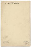 Reverse of portrait of Dr Charles Reginald Palmer [ jpg ]