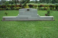 Memorial in Rabaul War Cemetery. Image courtesy Michael Cooper. [ JPG ]