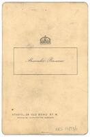 Reverse of portrait of Dr Almroth Edward Wright [ jpg ]