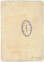 Reverse of portrait of Dr Vivian Benjafield [ jpg ]