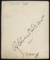Reverse of portrait of Dr Richard Glinn Vallack Shaw(corrected) [ jpg ]