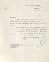 Letter From JG Duncan-Hughes to Adelaide University Registrar [ jpg ]