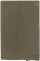 Reverse of portrait Dr John Harold Balfour Brown [ jpg ]