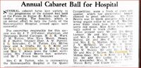 1933 Cabaret Ball to raise funds for Hospital [ jpg ]
