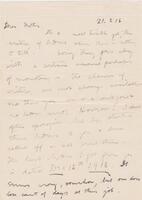 Letter 21 February 1916 Page 1 [ jpg ]