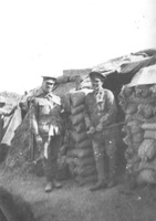 John Edmund Francis d'Apice (on the left) and his brother JJ d'Apice at Gallipoli [ jpeg ]