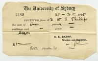 The University of Sydney receipt for tuition [ jpg ]