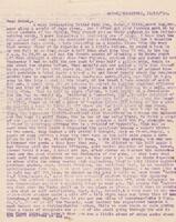 Letter from T.C. Hewitt to Helen Donaldson (nee Hewitt) his sister page 1 [ jpg ]