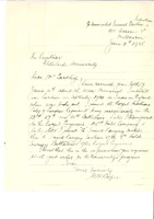 Letter to Registrar about his war service [ jpg ]