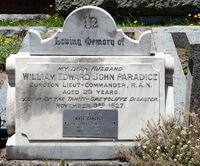 Photo of the grave of PARADICE William Edward John [ jpg ]