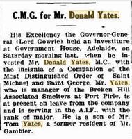 CMG for Mr Donald Yates [ pdf ]