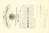 Bachelor of Medicine C.C.Hains [ jpg ]