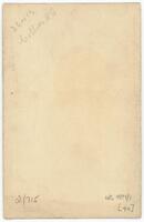 Reverse of portrait of Dr Frederick William Dean Collier [ jpg ]