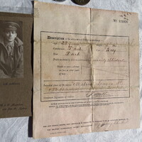 Reverse side of Thomas Mathers' discharge papers. Courtesy: Mathers family [ JPG ]