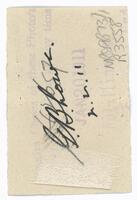 Reverse of portrait of Dr Gordon Bradley Lowe [ jpg ]