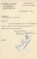 Letter from WFJ McCann to the Adelaide University Registrar [ jpg ]