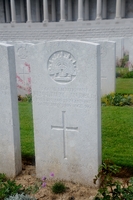Headstone of Kenneth Allan BELL, Pozieres British Cemetery, France [ jpg ]
