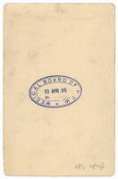 Reverse of portrait of Dr William Bradridge Studdy [ jpg ]