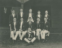 Inter Varsity Boat Race - 1910 - WW Cooper Back Row Far Right [ jpg ]