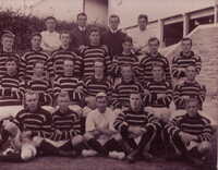 RAC Football 1908 - HJ Reynolds Front Row, Centre (in white) [ jpg ]