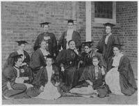 Ethel De Lissa (middle row far left) Group Picture Women's College 1895 [ jpg ]