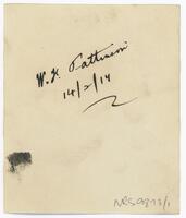 Reverse of portrait of Dr Willliam Frederick Pattinson [ jpg ]