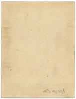 Reverse of portrait Dr Eric Wilfrid Frecker [ jpg ]